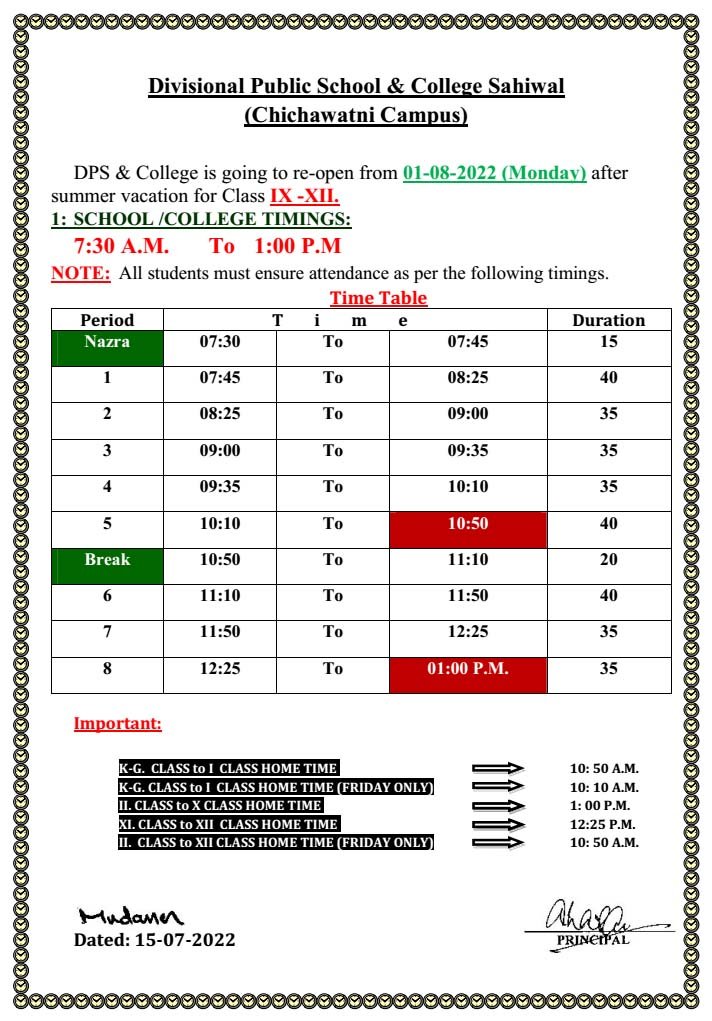 Reopen Circular 2022