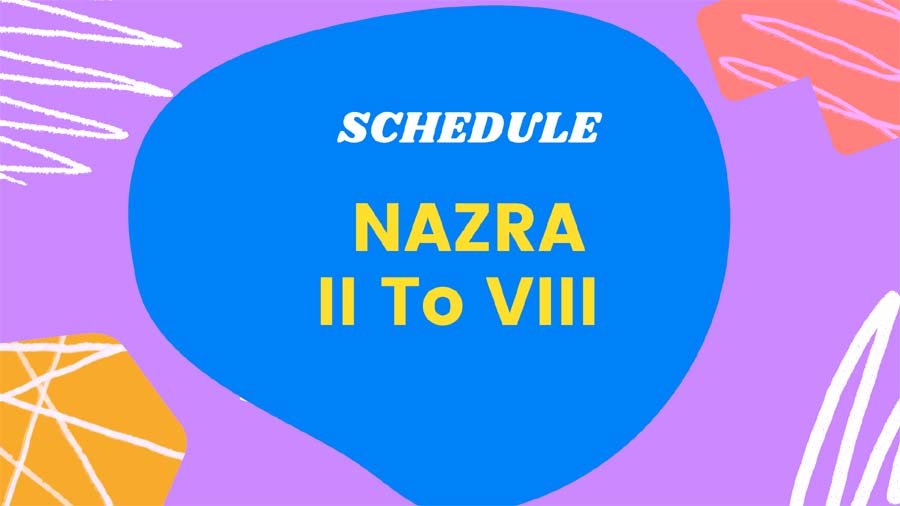 Nazra Schedule Asasa