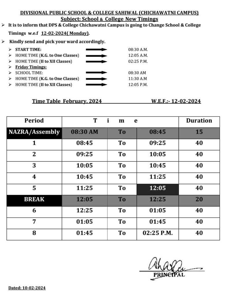 New Timings 779x1024